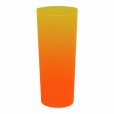 Copo Long Drink Jateado Bicolor Amarelo x Laranja, 350 ml