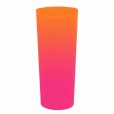 Copo Long Drink Jateado Bicolor Laranja x Rosa, 350 ml