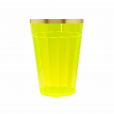 Copo Lagoinha Amarelo Neon Com Borda 190 ml