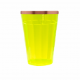 Copo Lagoinha Amarelo Neon Com Borda 190 ml