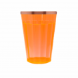 Copo Lagoinha Laranja Neon Com Borda 190 ml