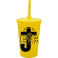 Copo Twister 500 ml EJC 2 com Tampa e Canudo Amarelo