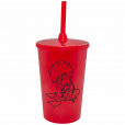 Copo Twister 500 ml Pequeno Príncipe 2 com Tampa e Canudo Vermelho