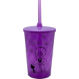 Copo Twister 500 ml Pequeno Príncipe com Tampa e Canudo Roxo Translucido