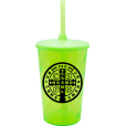 Copo Twister 500 ml São Bento com Tampa e Canudo Verde Neon