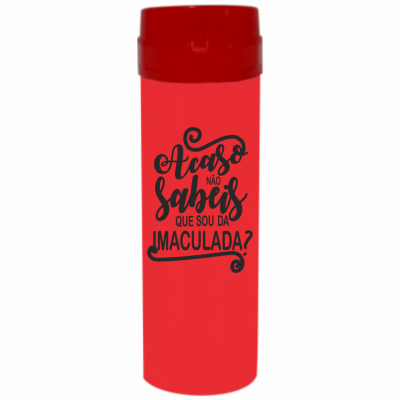 Coqueteleira Acaso não sabeis Jateado Fosco Vermelho 480ml