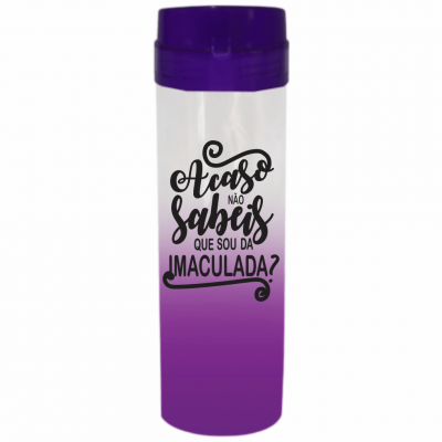 Coqueteleira Acaso não sabeis Jateado Roxo 480ml