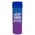 Coqueteleira Acaso não sabeis Bicolor Azul Royal x Roxo Fluor 480ml