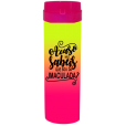 Coqueteleira Acaso não sabeis Bicolor Amarelo Fluor x Rosa Fluor 480ml