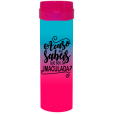 Coqueteleira Acaso não sabeis Bicolor Azul Tiffany x Rosa Fluor 480ml