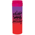 Coqueteleira Acaso não sabeis Bicolor Roxo Fluor x Vermelho Fluor 480ml