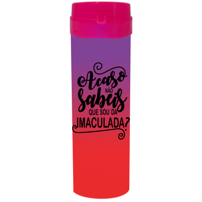 Coqueteleira Acaso não sabeis Bicolor Roxo Fluor x Vermelho Fluor 480ml