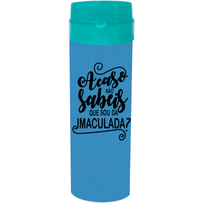 Coqueteleira Acaso não sabeis Jateado Fosco Azul Tiffany 480ml