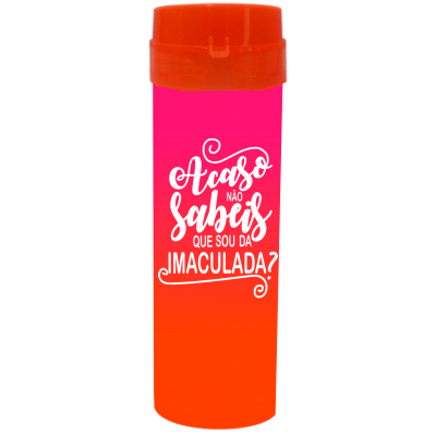 Coqueteleira Acaso não sabeis Bicolor Rosa Fluor x Laranja Fluor 480ml