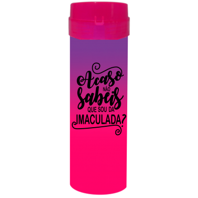 Coqueteleira Acaso não sabeis Bicolor Roxo Fluor x Rosa Fluor 480ml