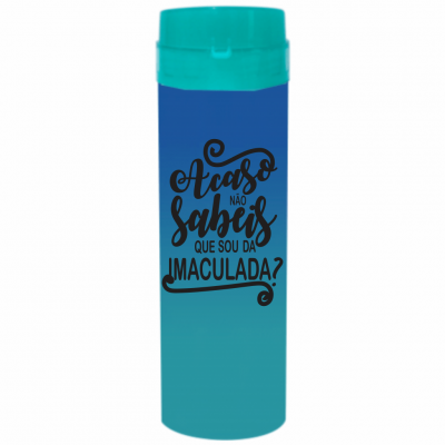 Coqueteleira Acaso não sabeis Bicolor Azul Royal x Azul Tiffany 480ml