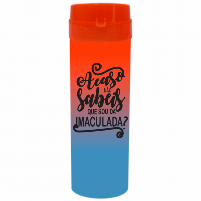 Coqueteleira Acaso não sabeis Bicolor Laranja x Azul 480ml