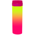 Coqueteleira Bicolor Amarelo Fluor x Laranja Fluor 480ml