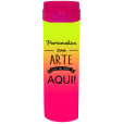 Coqueteleira Bicolor Amarelo Fluor x Laranja Fluor 480ml