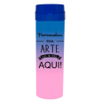 Coqueteleira Bicolor Azul Royal x Rosa Bebê 480ml