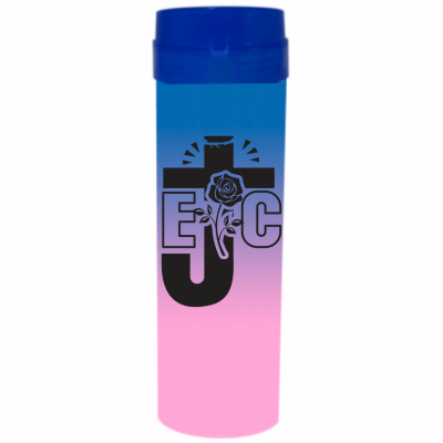 Coqueteleira EJC Bicolor Azul x Rosa Bebê 480ml