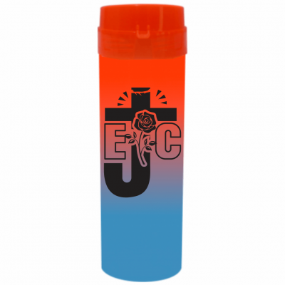 Coqueteleira EJC Bicolor Laranja x Azul 480ml