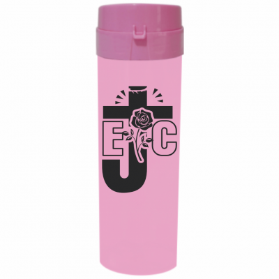 Coqueteleira EJC Jateado Fosco Rosa Bebê 480ml