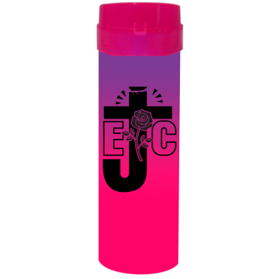 Coqueteleira EJC Bicolor Roxo Fluor x Rosa Fluor 480ml