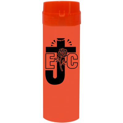 Coqueteleira EJC Jateado Fosco Laranja Fluor 480ml