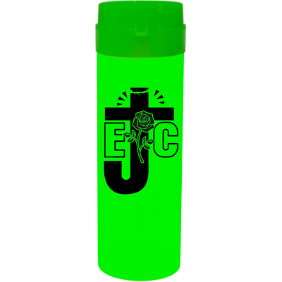 Coqueteleira EJC Jateado Fosco Verde Fluor 480ml