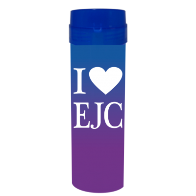 Coqueteleira I Love EJC Bicolor Azul Royal x Roxo Fluor 480ml