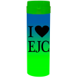 Coqueteleira I Love EJC Bicolor Azul Royal x Verde Fluor 480ml