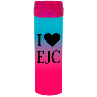 Coqueteleira I Love EJC Bicolor Azul Tiffany x Rosa Fluor 480ml