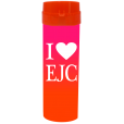 Coqueteleira I Love EJC Bicolor Rosa Fluor x Laranja Fluor 480ml