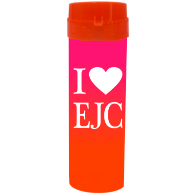 Coqueteleira I Love EJC Bicolor Rosa Fluor x Laranja Fluor 480ml