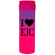 Coqueteleira I Love EJC Bicolor Roxo Fluor x Rosa Fluor 480ml