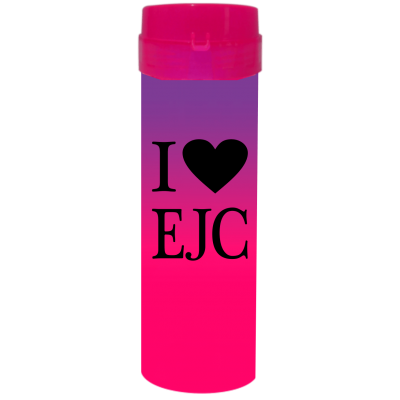 Coqueteleira I Love EJC Bicolor Roxo Fluor x Rosa Fluor 480ml