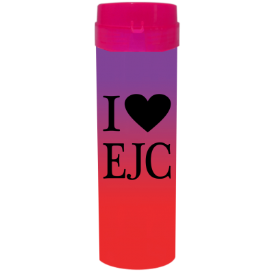 Coqueteleira I Love EJC Bicolor Roxo Fluor x Vermelho Fluor 480ml