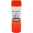 Coqueteleira Jateado Laranja Fluor 480 ml