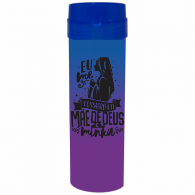 Coqueteleira Mãe de Deus Jateado Bicolor Azul x Roxo 480ml