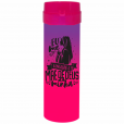 Coqueteleira Mãe de Deus Jateado Bicolor Roxo x Rosa 480ml