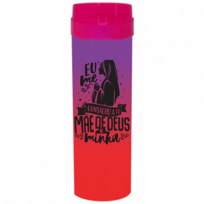 Coqueteleira Mãe de Deus Jateado Bicolor Roxo x Vermelho 480ml