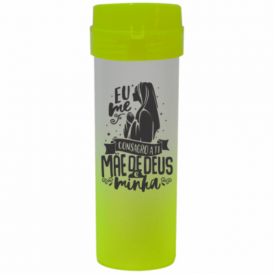 Coqueteleira Mãe de Deus Jateado Amarelo 480ml