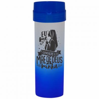 Coqueteleira Mãe de Deus Jateado Azul Royal 480ml