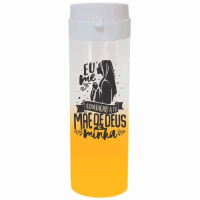 Coqueteleira Mãe de Deus Jateado Amarelo Ouro 480ml