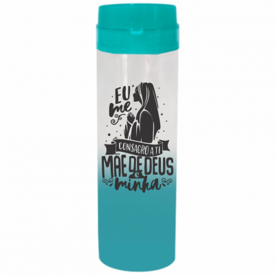 Coqueteleira Mãe de Deus Jateado Azul Tiffany 480ml