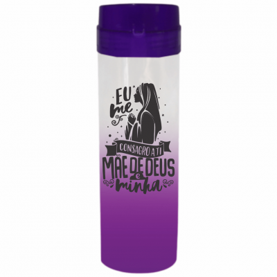 Coqueteleira Mãe de Deus Jateado Roxo 480ml