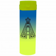 Coqueteleira Nossa Senhora Jateado Bicolor Azul x Amarelo 480ml