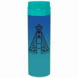 Coqueteleira Nossa Senhora Jateado Bicolor Azul Royal x Azul Tiffany 480ml