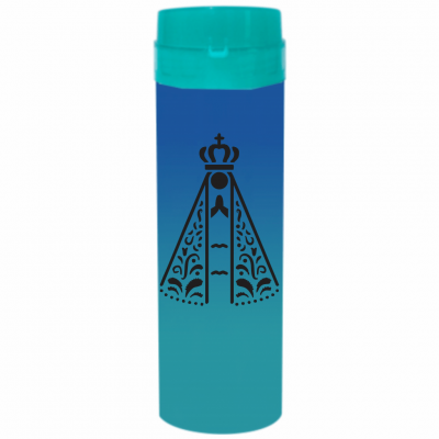 Coqueteleira Nossa Senhora Jateado Bicolor Azul Royal x Azul Tiffany 480ml